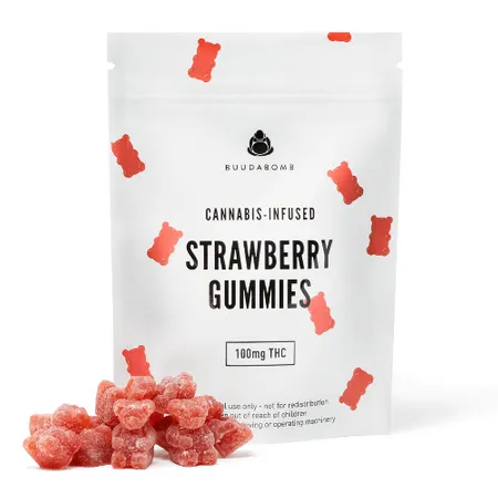 Buudabomb Strawberry 100mg Gummies