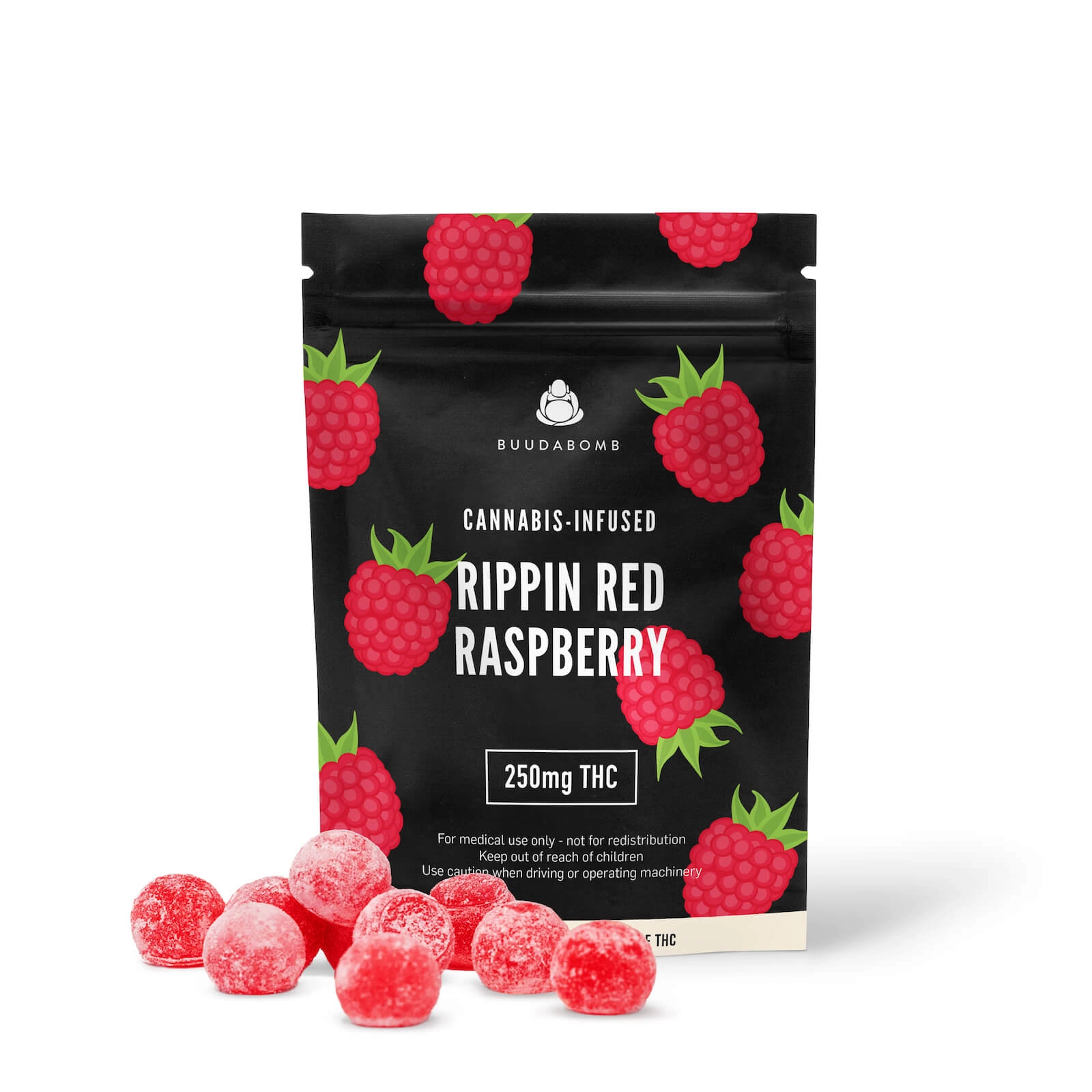 Buudabomb Rippin Raspberry - Chillin Cheetah - /buudabombrippinredraspberry250mg