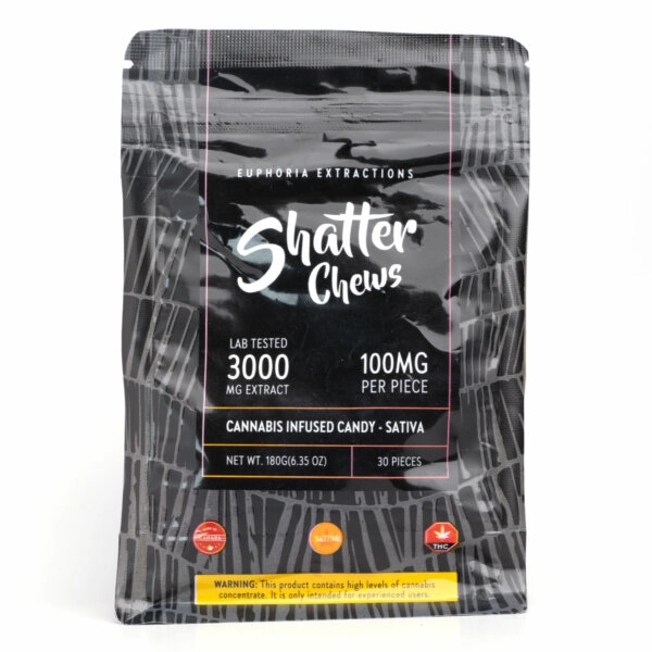 Euphoria Extractions Shatter Chews for sale - Cannabis Edible @ Chillin Cheetah