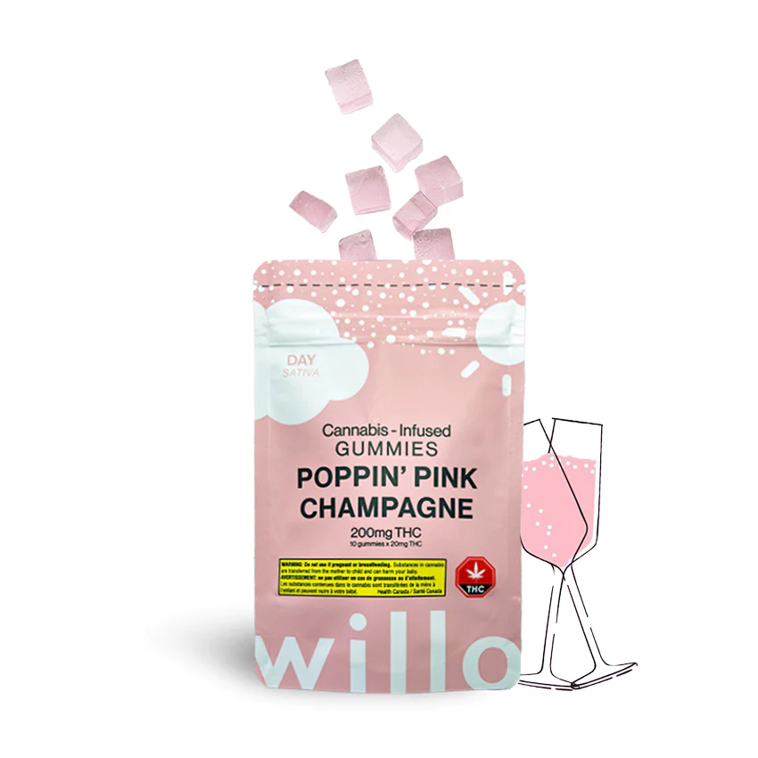 WILLO - POPPIN PINK CHAMPAGNE 200MG SATIVA