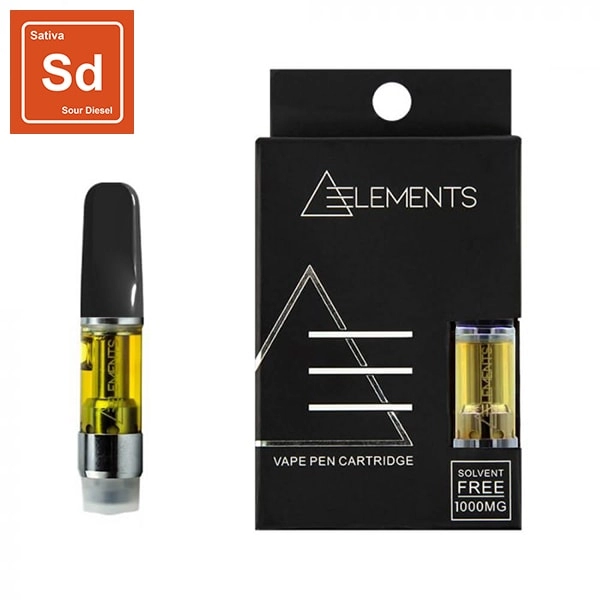Elements Cartridge - Sour Diesel Available For Delivery - Chillin Cheetah