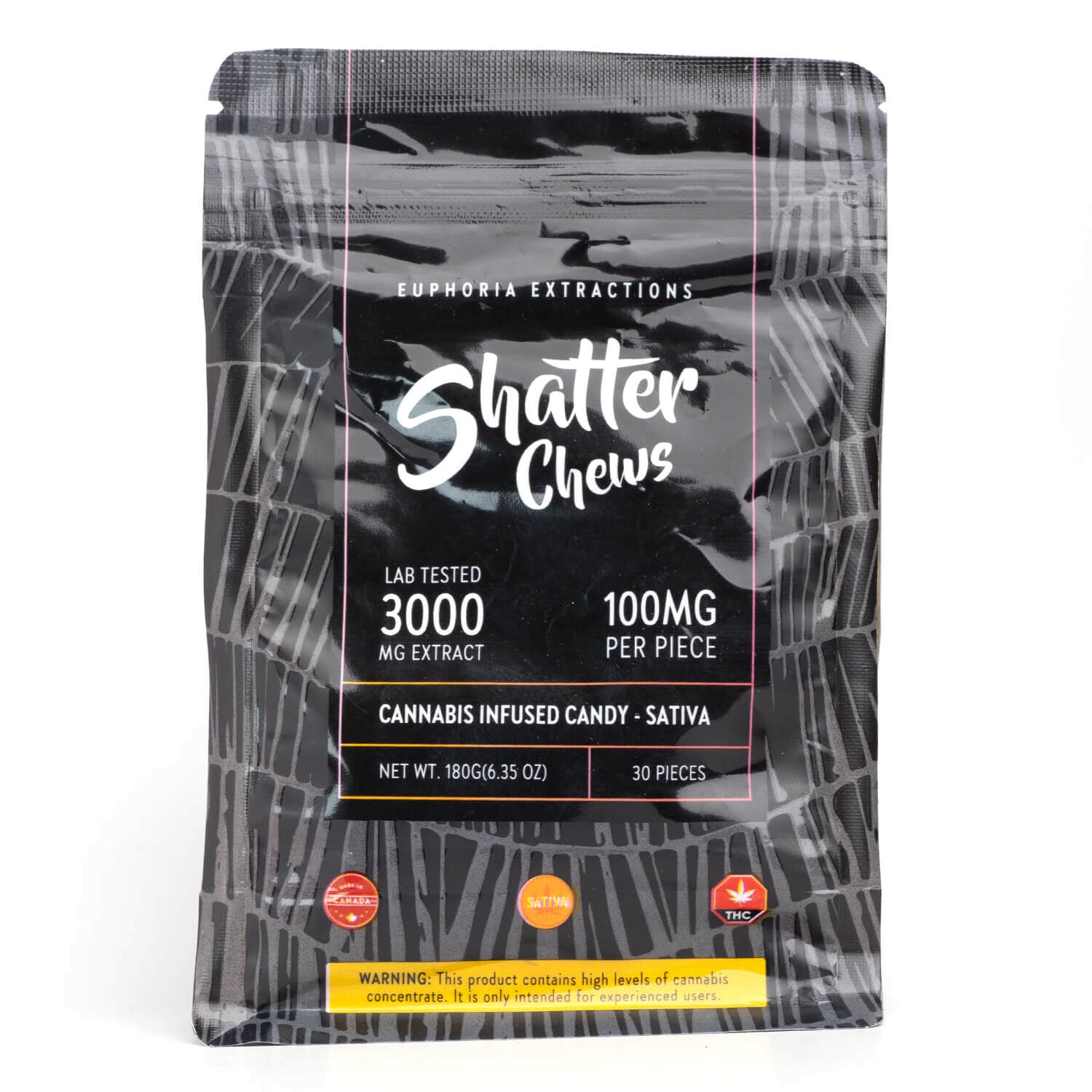 Euphoria - Shatter Chews 3000mg Sativa Available For Delivery - Chillin Cheetah