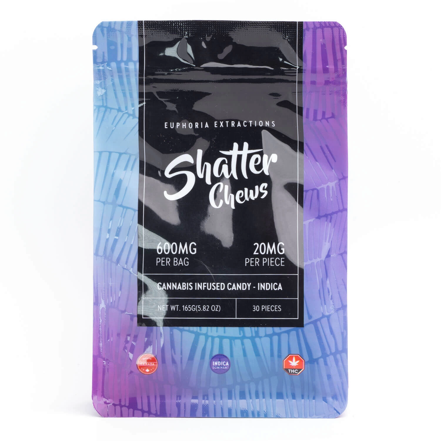 Euphoria - Shatter Chews 600mg Indica Available For Delivery - Chillin Cheetah