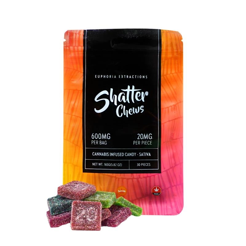 Euphoria - Shatter Chews 600mg Sativa Available For Delivery - Chillin Cheetah