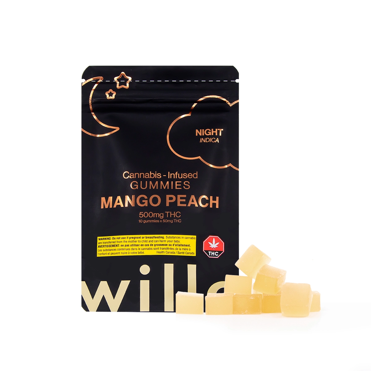Willo - Mango Peach 500mg Indica Available For Delivery - Chillin Cheetah