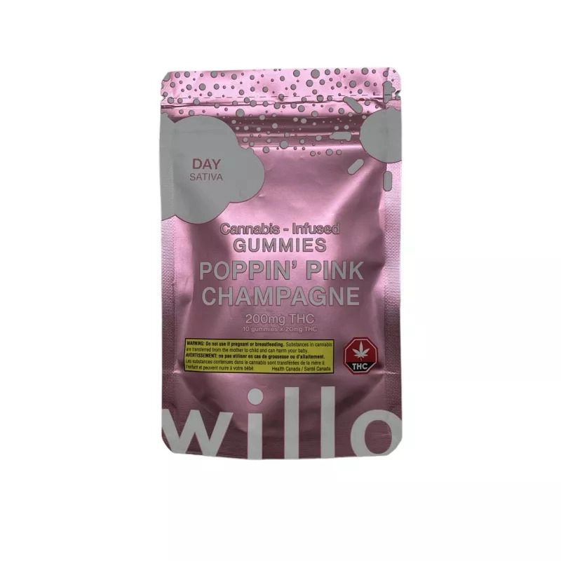 Willo - Poppin Pink Champagne 200mg Sativa Available For Delivery - Chillin Cheetah
